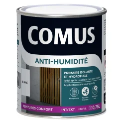 Comus Peinture Anti humidité Peinture blanc Mat 0,75 L - 4MURS