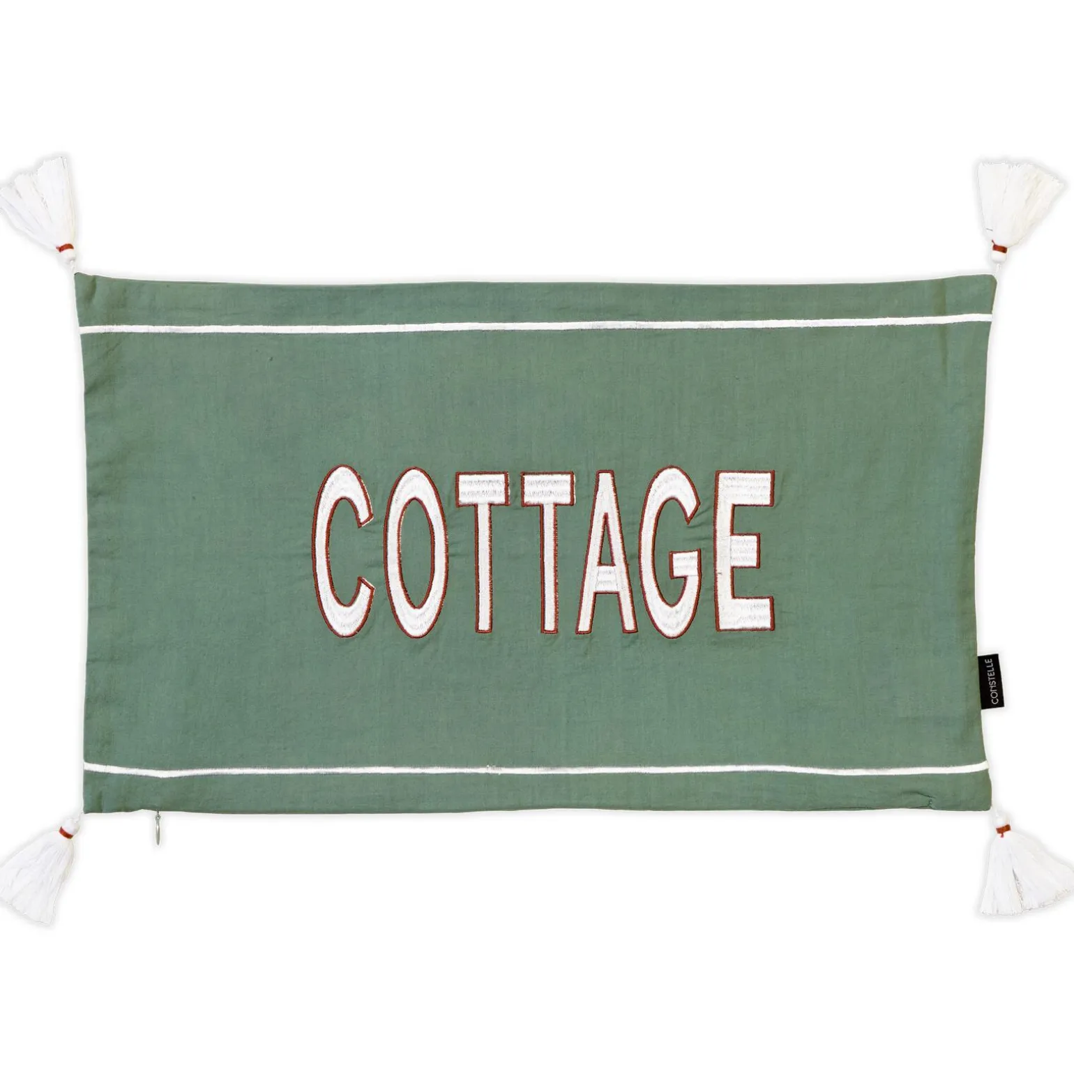 Constelle Housse de coussin ELAIA coloris vert 30 x 50 cm - 4MURS