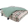 Constelle Plaid coton ALAIA coloris noir & vert - 4MURS