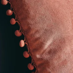 Coussin BOMMEL coloris terracotta 40 x 40 cm - 4MURS