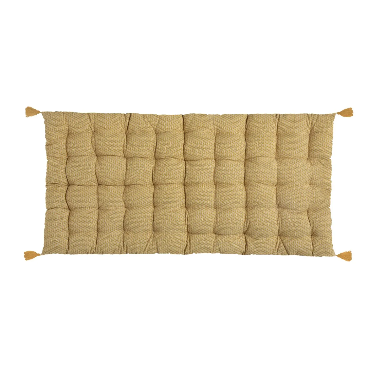 Coussin de sol OTTO coloris ocre 60 x 120 cm - 4MURS