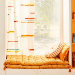 Coussin de sol OTTO coloris ocre 60 x 120 cm - 4MURS