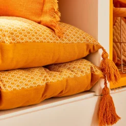 Coussin de sol OTTO coloris ocre 60 x 120 cm - 4MURS