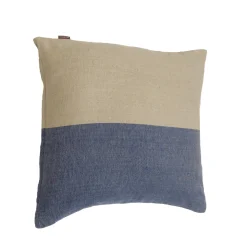 Coussin HALF coloris navy/beige 45 x 45 cm - 4MURS