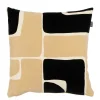 Coussin KUBU coloris noir/beige 50 x 50 cm - 4MURS