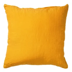 Coussin LINHA coloris jaune safran 45 x 45 cm - 4MURS