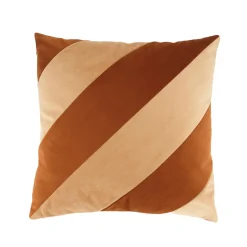 Coussin MYRNA coloris Marron, orange 45 x 45 cm - 4MURS