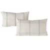 Coussin PATTMA coloris blanc cassé/noir 30 x 50 cm - 4MURS