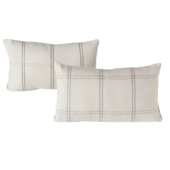 Coussin PATTMA coloris blanc cassé/noir 30 x 50 cm - 4MURS