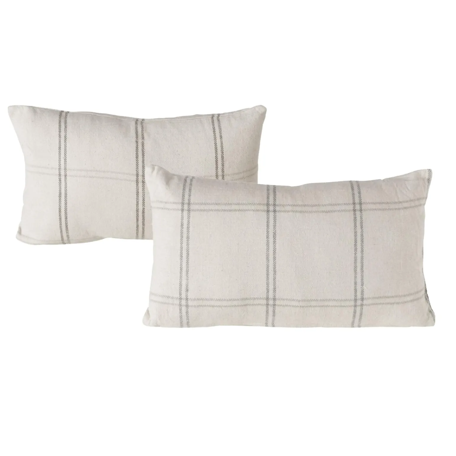 Coussin PATTMA coloris blanc cassé/noir 30 x 50 cm - 4MURS