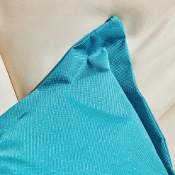 Coussin RYA coloris bleu turquoise 50 x 50 cm - 4MURS