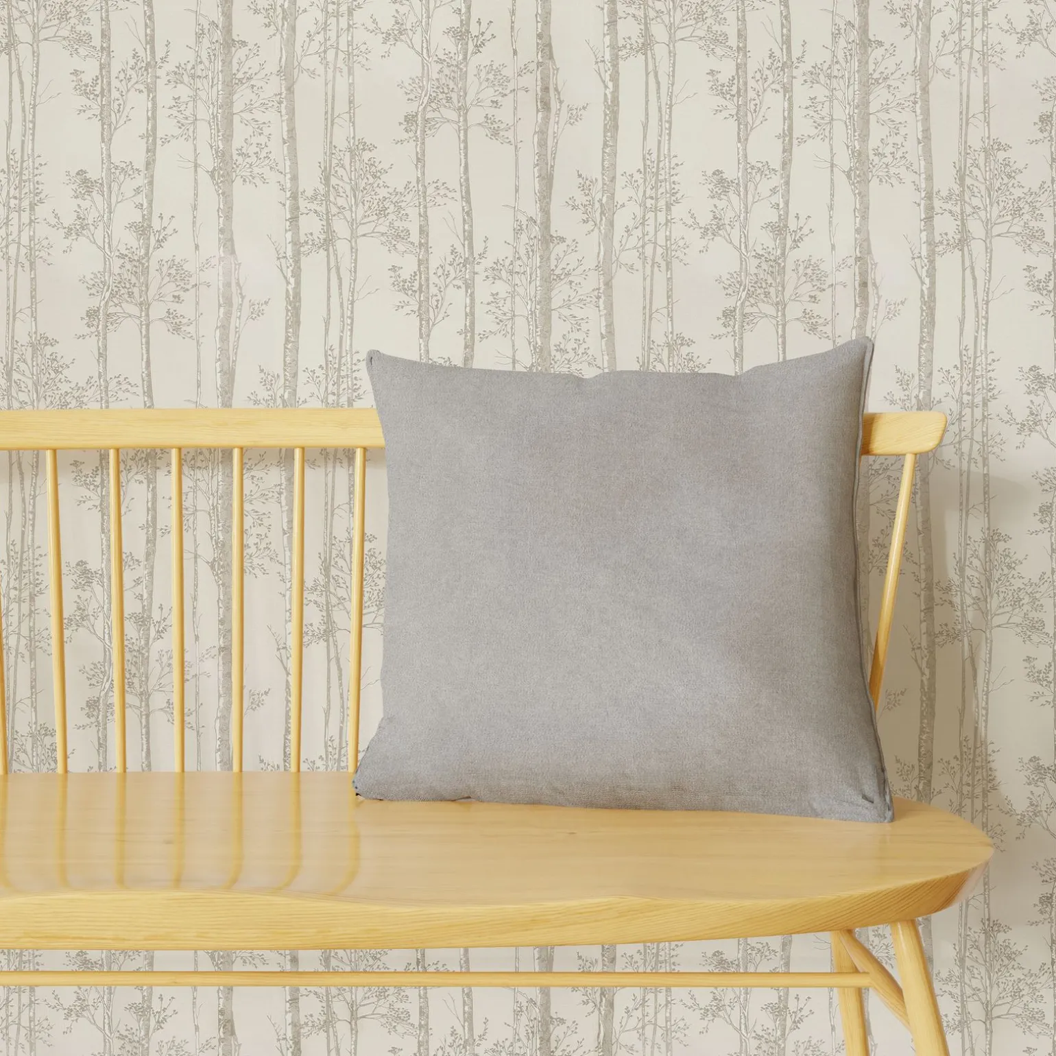 Coussin VELVET coloris gris perle 45 x 45 cm - 4MURS