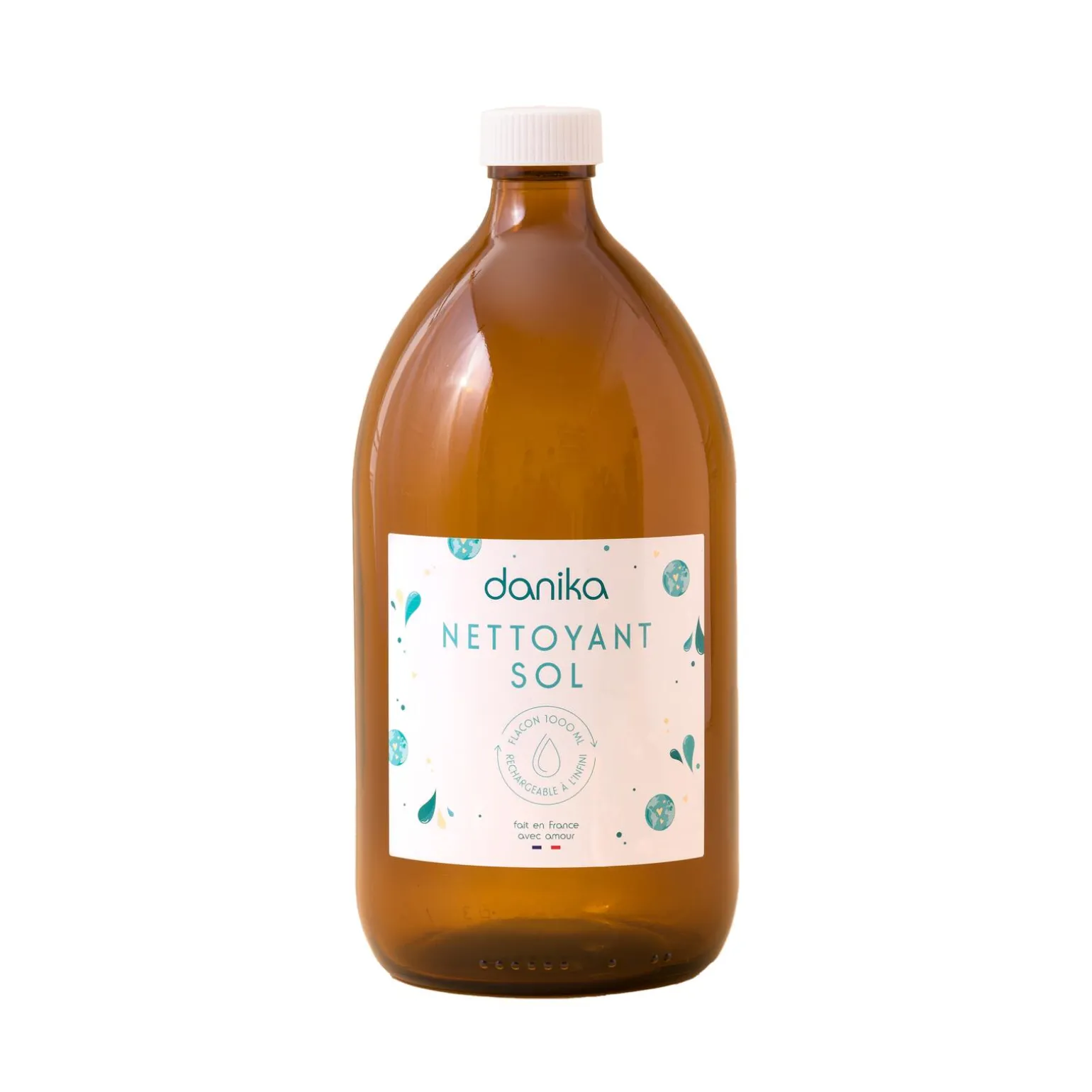 DANIKA Bouteille rechargeable FLACON POUR NETTOYANT SOL brun - 4MURS