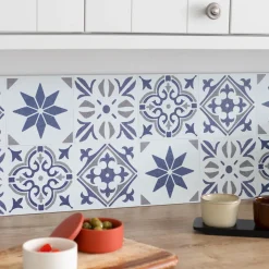 d-c-fix Revêtement adhésif MINI WALL TILES ALIA BLEU bleu - 4MURS
