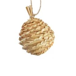 Décoration à suspendre BOULE PAILLE S coloris paille - 4MURS