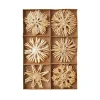 Décoration à suspendre COFFRET 12 FLOCONS coloris paille - 4MURS