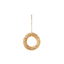 Décoration à suspendre COURONNE S coloris paille - 4MURS