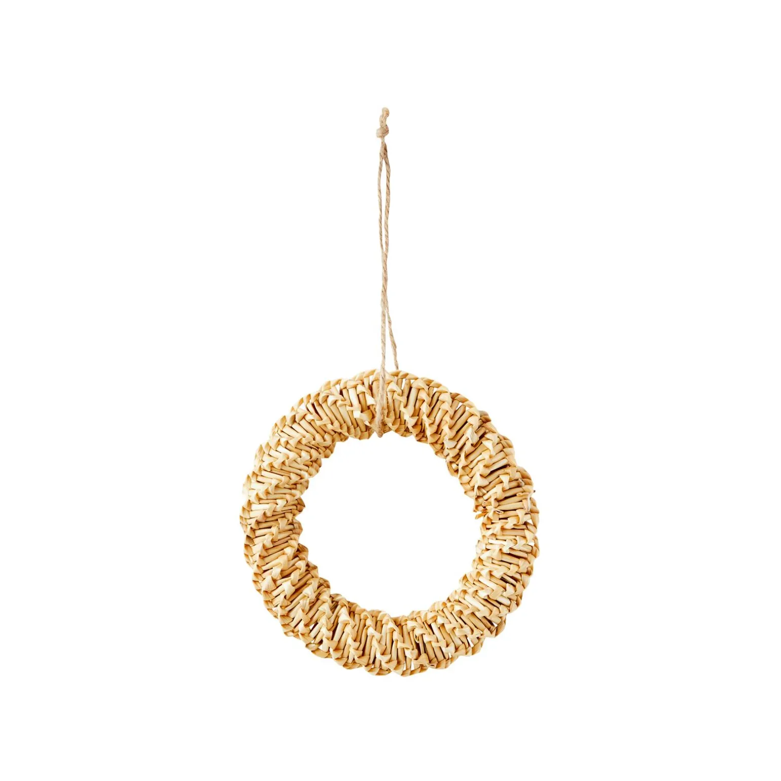 Décoration à suspendre COURONNE L coloris paille - 4MURS