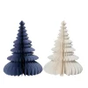 Décoration à suspendre SAPIN PAPIER PLIÉ Bleu et blanc - 4MURS