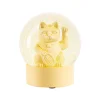 Donkey Boule à neige LUCKY GLOBE CAT coloris jaune - 4MURS