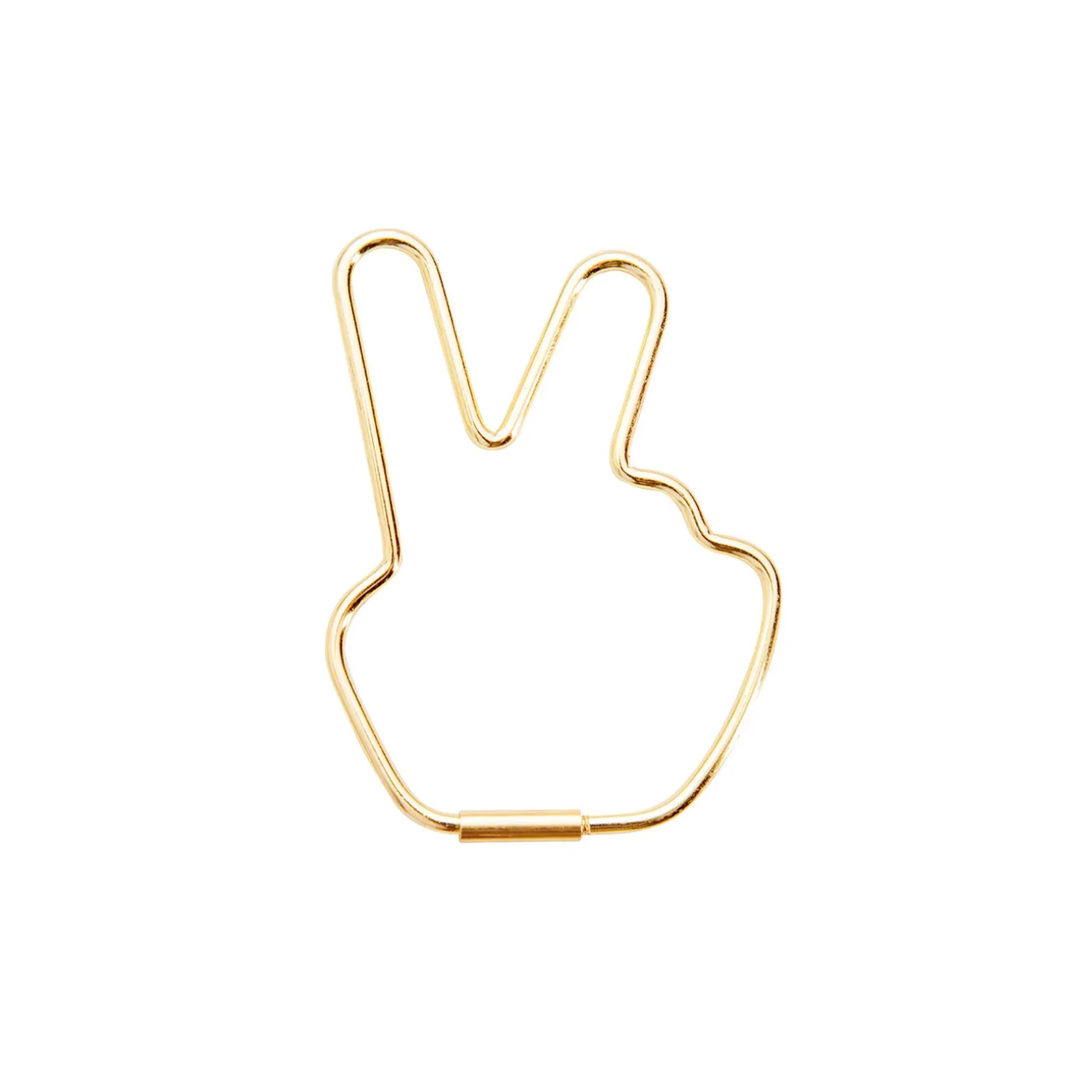 Donkey Porte clef PEACE coloris or - 4MURS