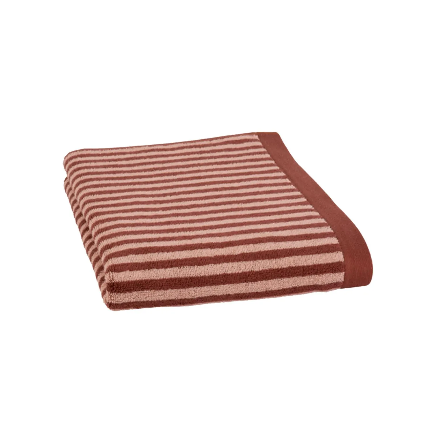 Drap de douche RAFAELA coloris bordeaux 70 x 140 cm - 4MURS