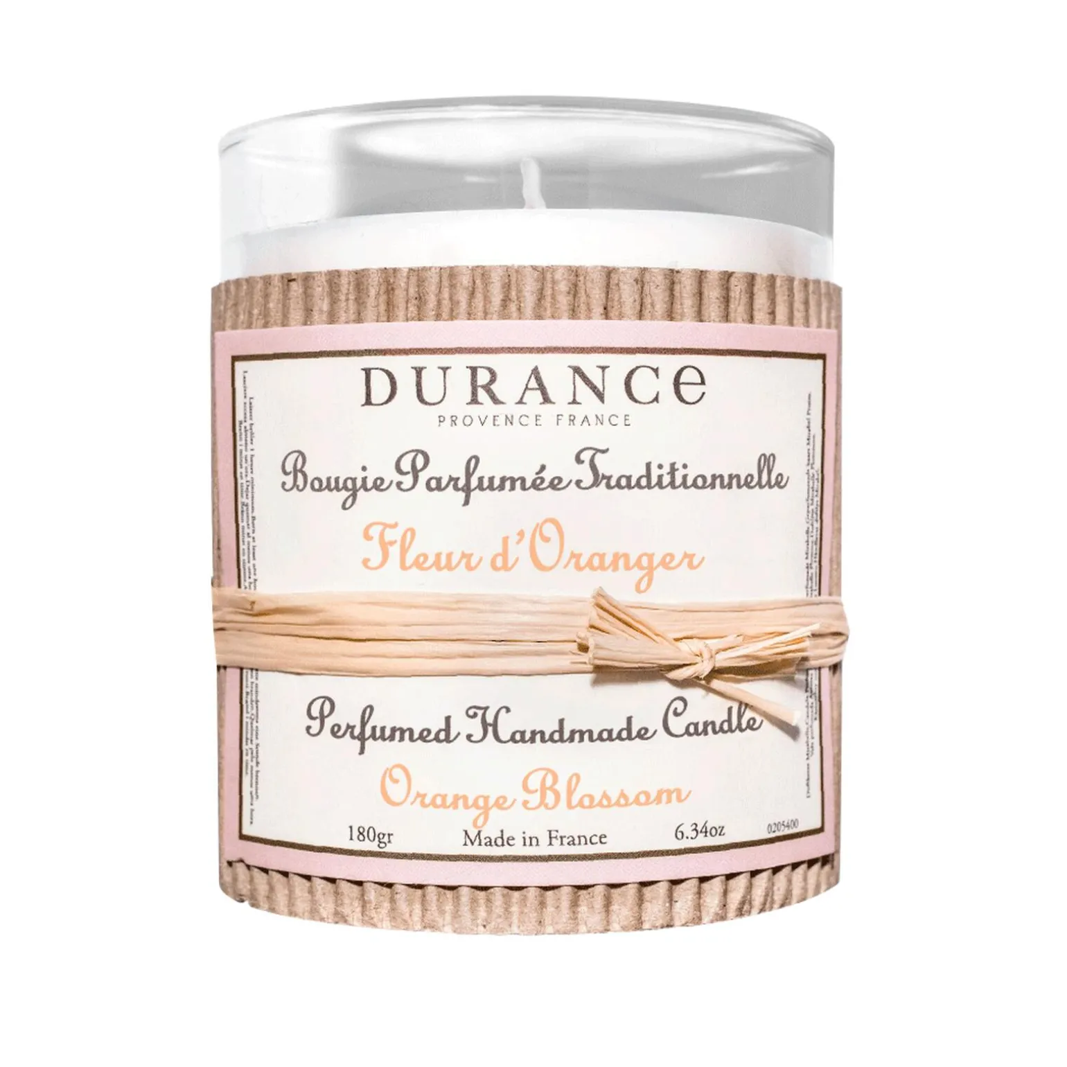 Durance Bougie parfumée TRADITIONNELLE Fleur d'Oranger - 4MURS