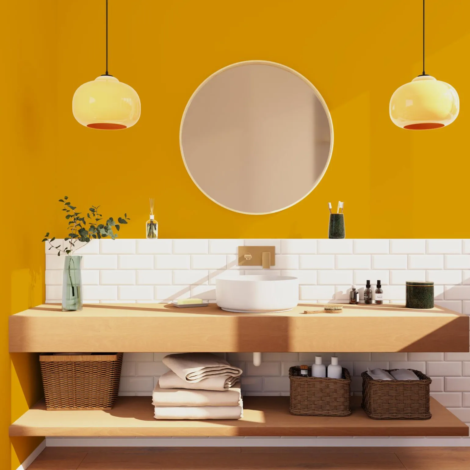 ECO ID Peinture ECO Peinture ocre Satiné 2 L - 4MURS