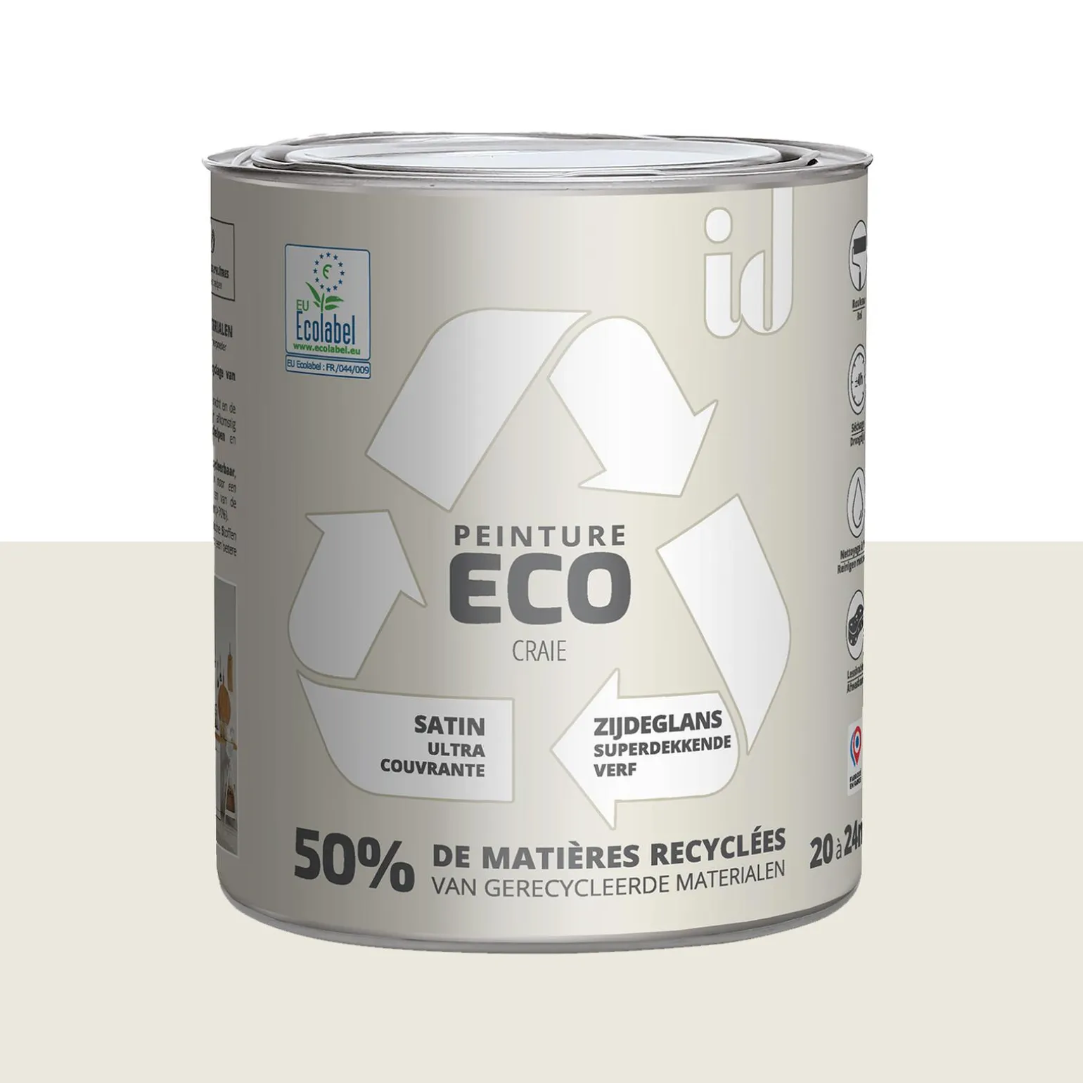 ECO ID Peinture ECO Peinture craie Satiné 2 L - 4MURS