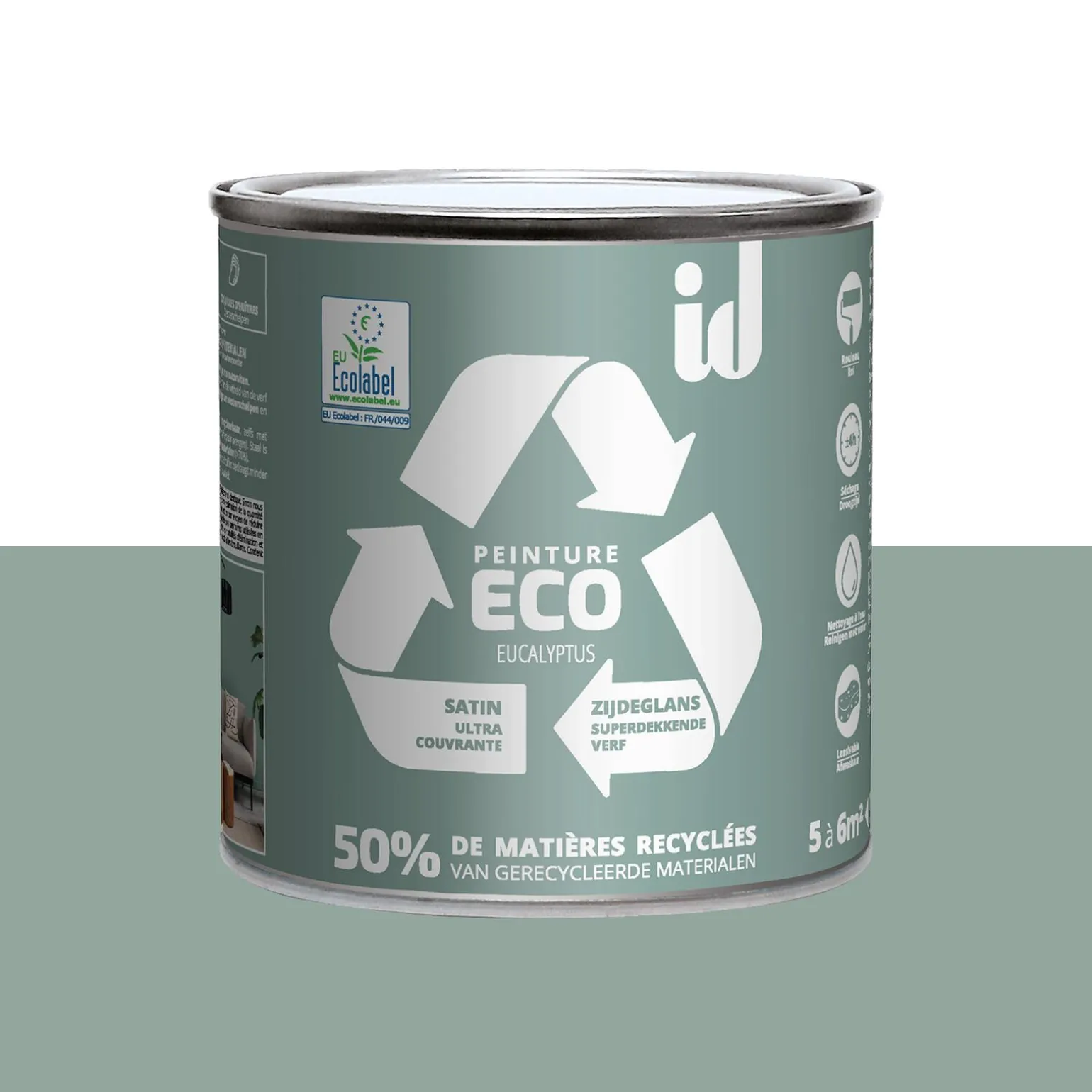 ECO ID Peinture ECO Peinture eucalyptus 0,5 L - 4MURS