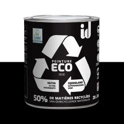ECO ID Peinture ECO Peinture noir Satiné 2 L - 4MURS