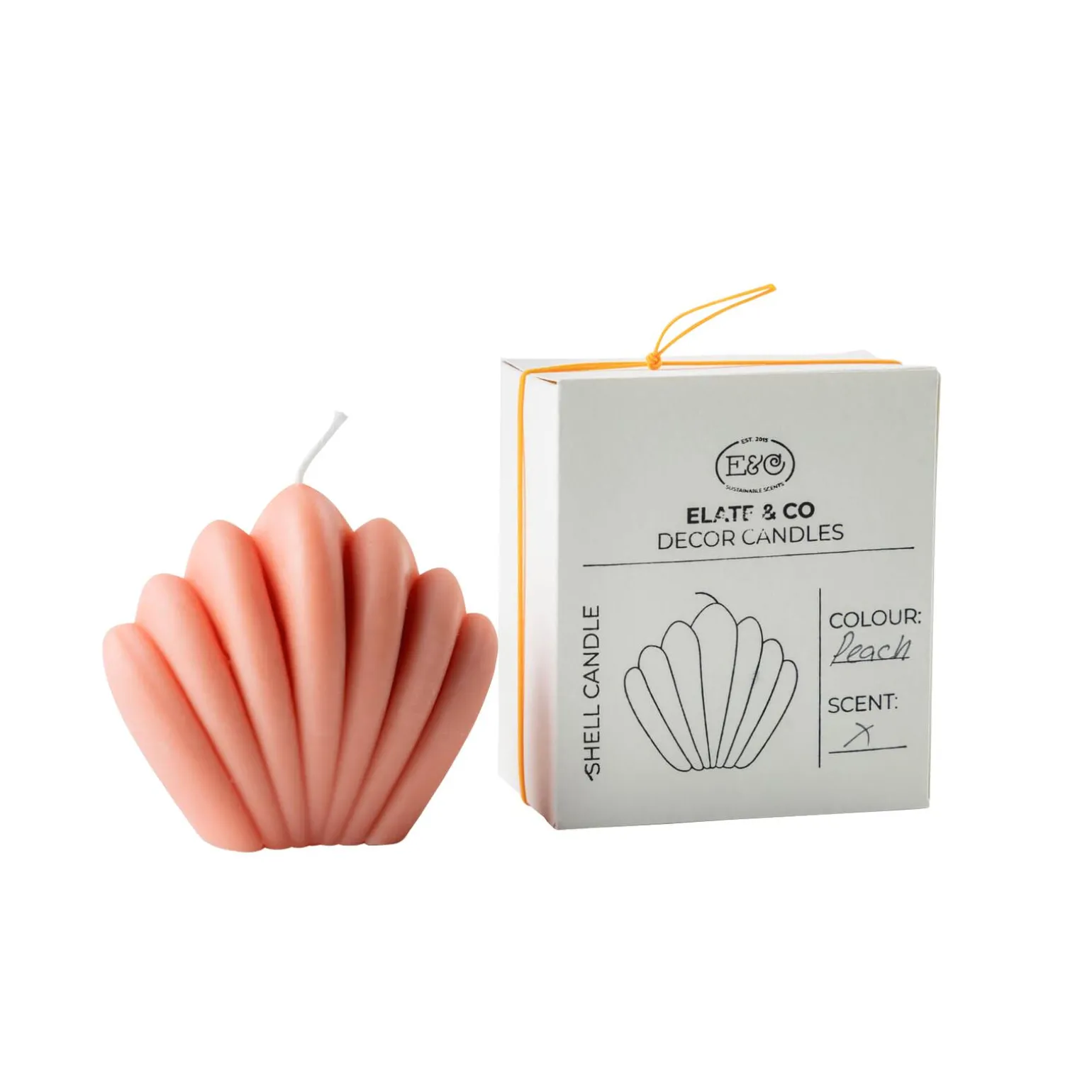 Elate & Co Bougie SHELL coloris rose - 4MURS