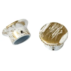 Embout CERUSITE coloris blanc / doré - 4MURS