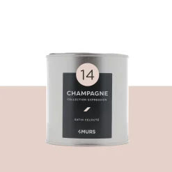 Expression Peinture Finition Peinture pink champagne Satiné 0,5 L