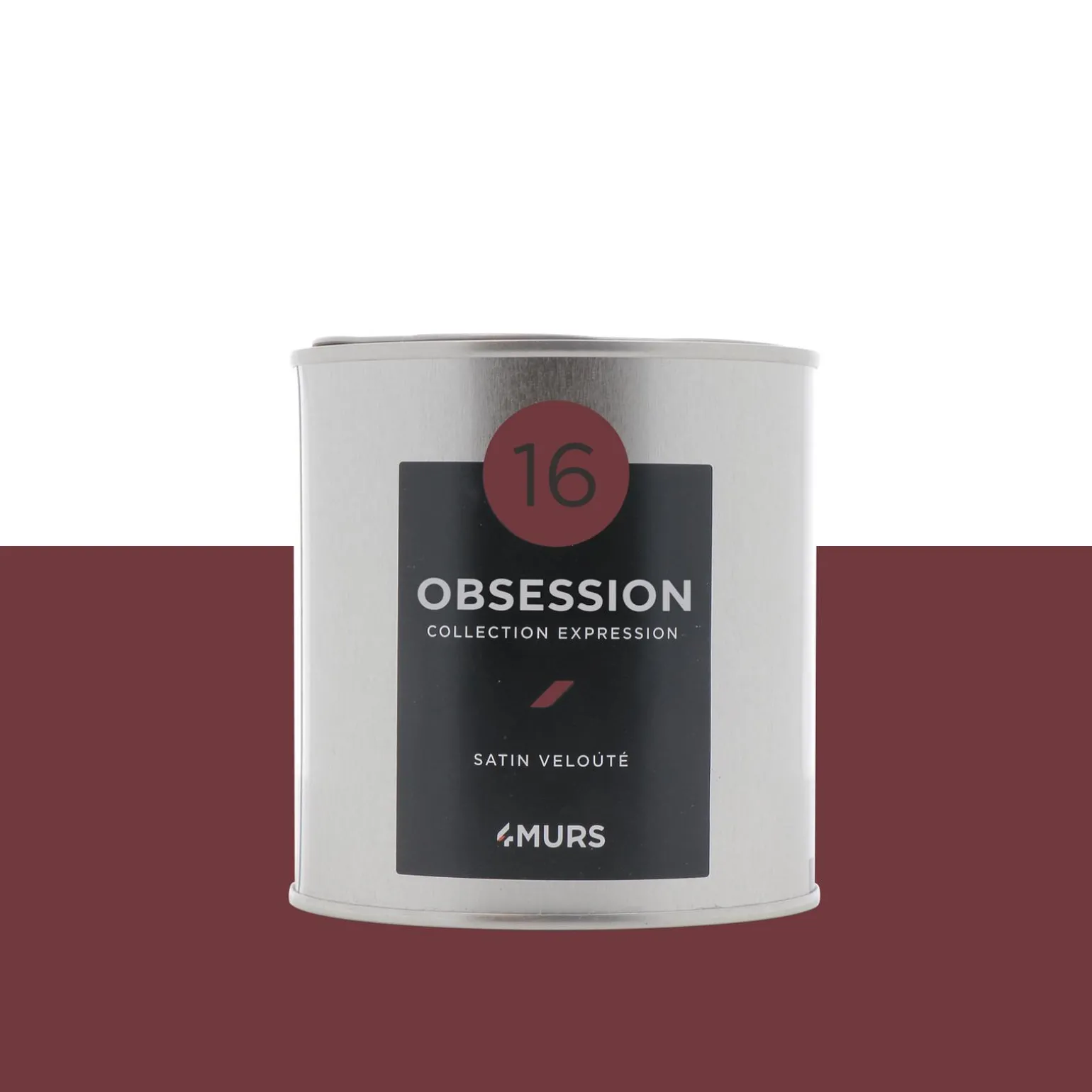 Expression Peinture Finition Peinture rouge obsession Satiné 0,5 L