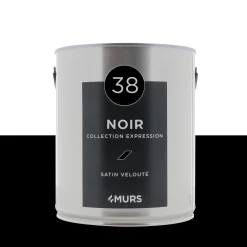Expression Peinture Peinture noir Satiné 2,5 L - 4MURS