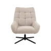Fauteuil pivotant LEONORA coloris beige - 4MURS
