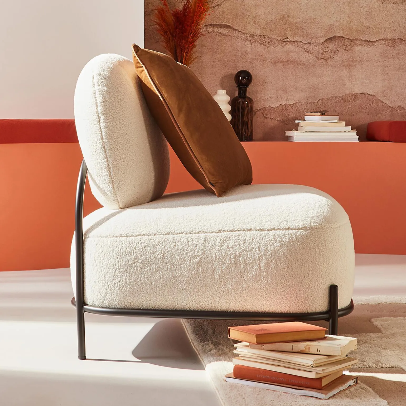 Fauteuil POLLY coloris blanc - 4MURS