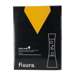 Fisura Lampe à lave LAVA CHROMÉE coloris argent 39,5 x 11 cm - 4MURS