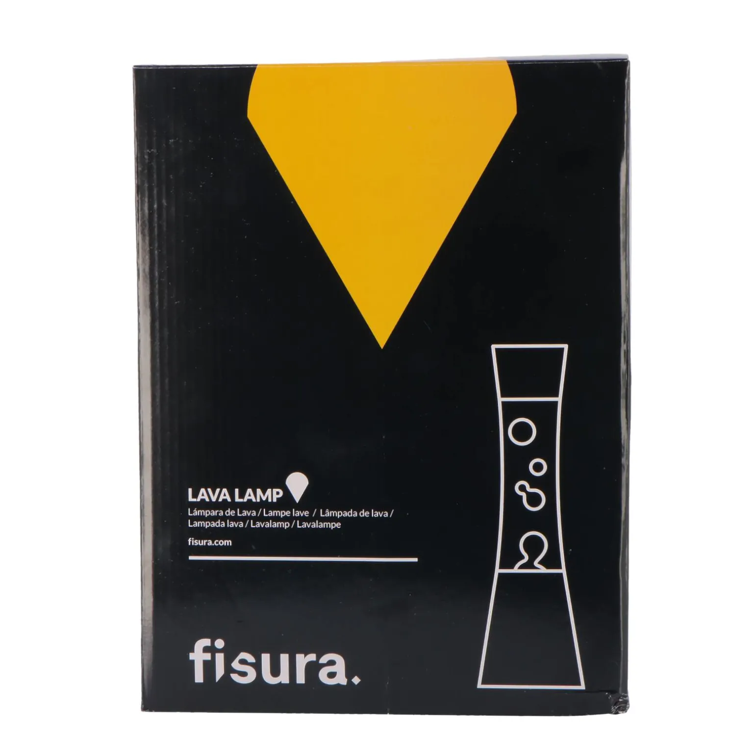 Fisura Lampe à lave LAVA CHROMÉE coloris argent 39,5 x 11 cm - 4MURS