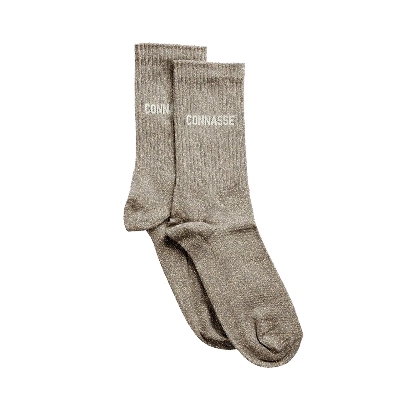 Félicie aussi Chaussettes CONNASSE PAILLETTES 36-40 beige - 4MURS