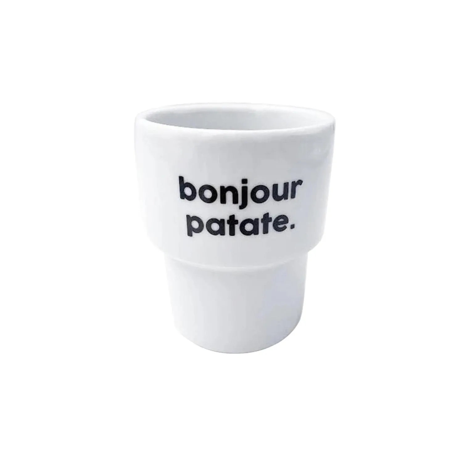 Félicie aussi Gobelet BONJOUR PATATE coloris blanc - 4MURS