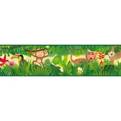 Frise adhésive MUMBA coloris vert tropical - 4MURS