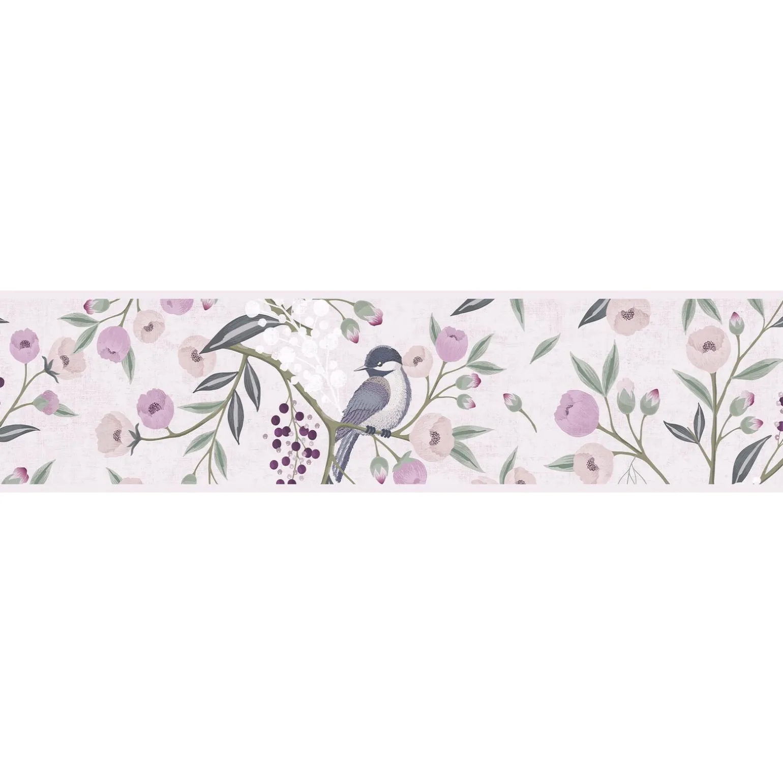 Frise intissée ROSELIA coloris rose ballerine - 4MURS