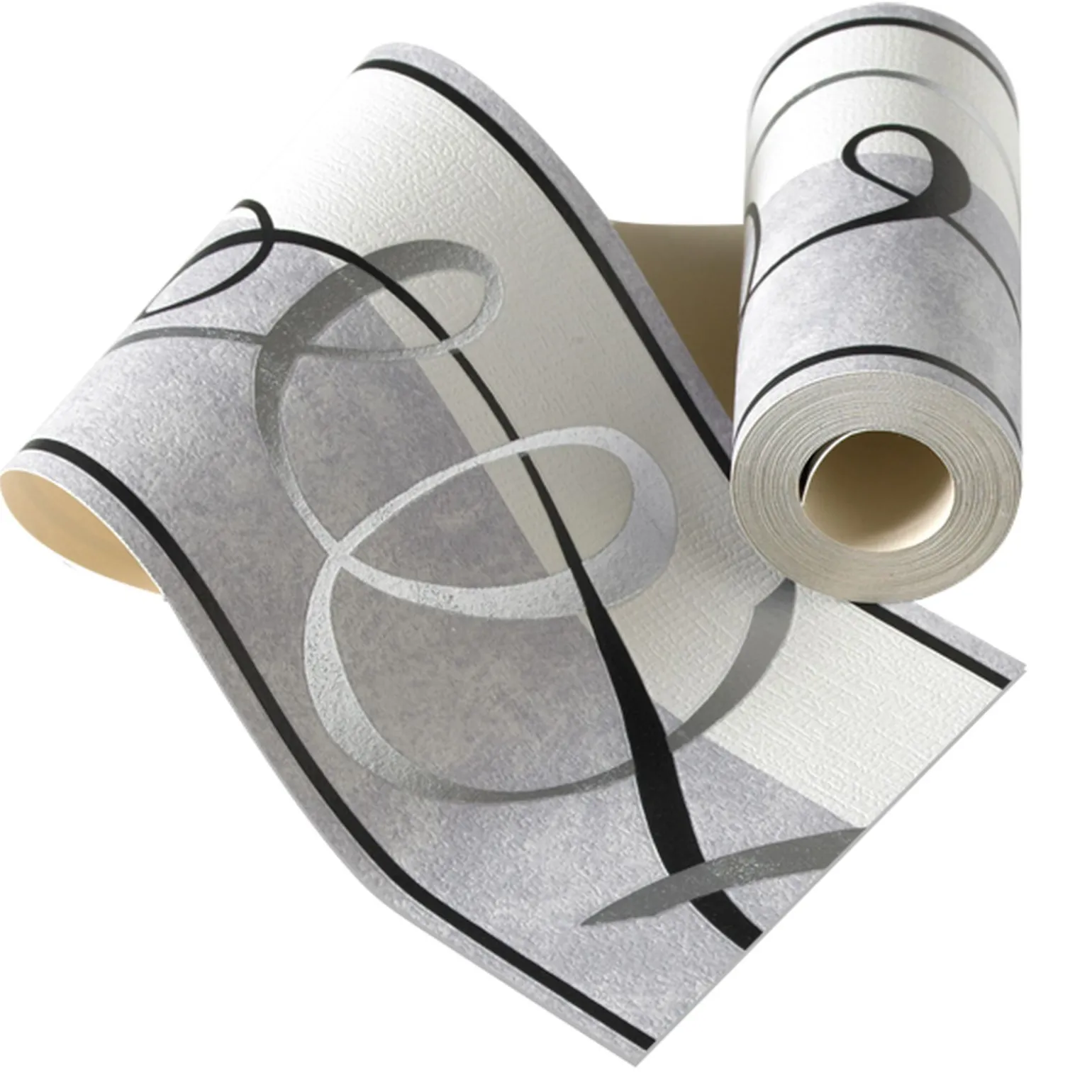 Frise vinyle RUBAN coloris gris perle - 4MURS