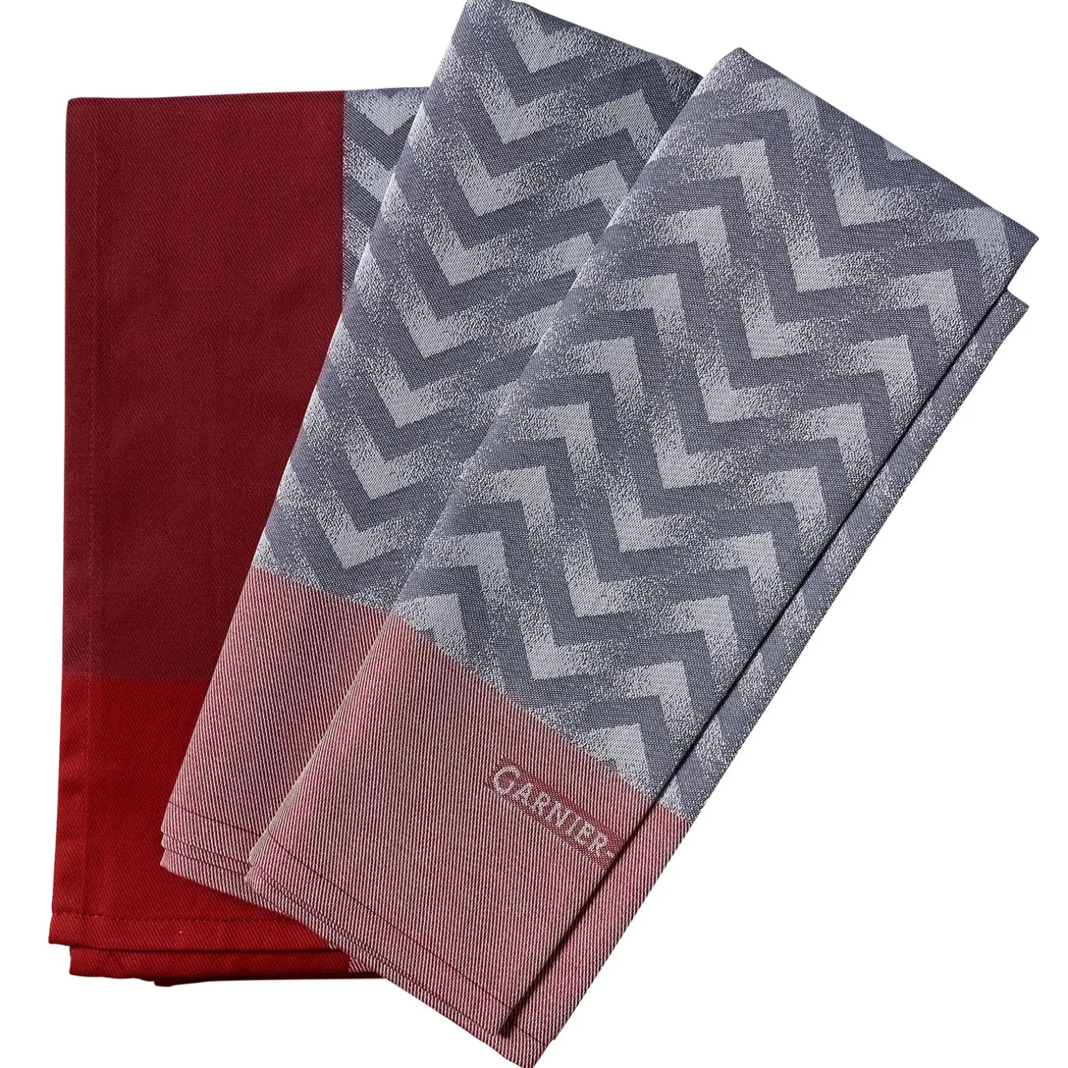 Garnier Thiebaut Nappe CHEVRON coloris gris 155 x 155 cm - 4MURS