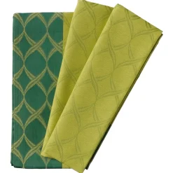 Garnier Thiebaut Nappe TWIRL coloris vert lime 155 x 155 cm - 4MURS