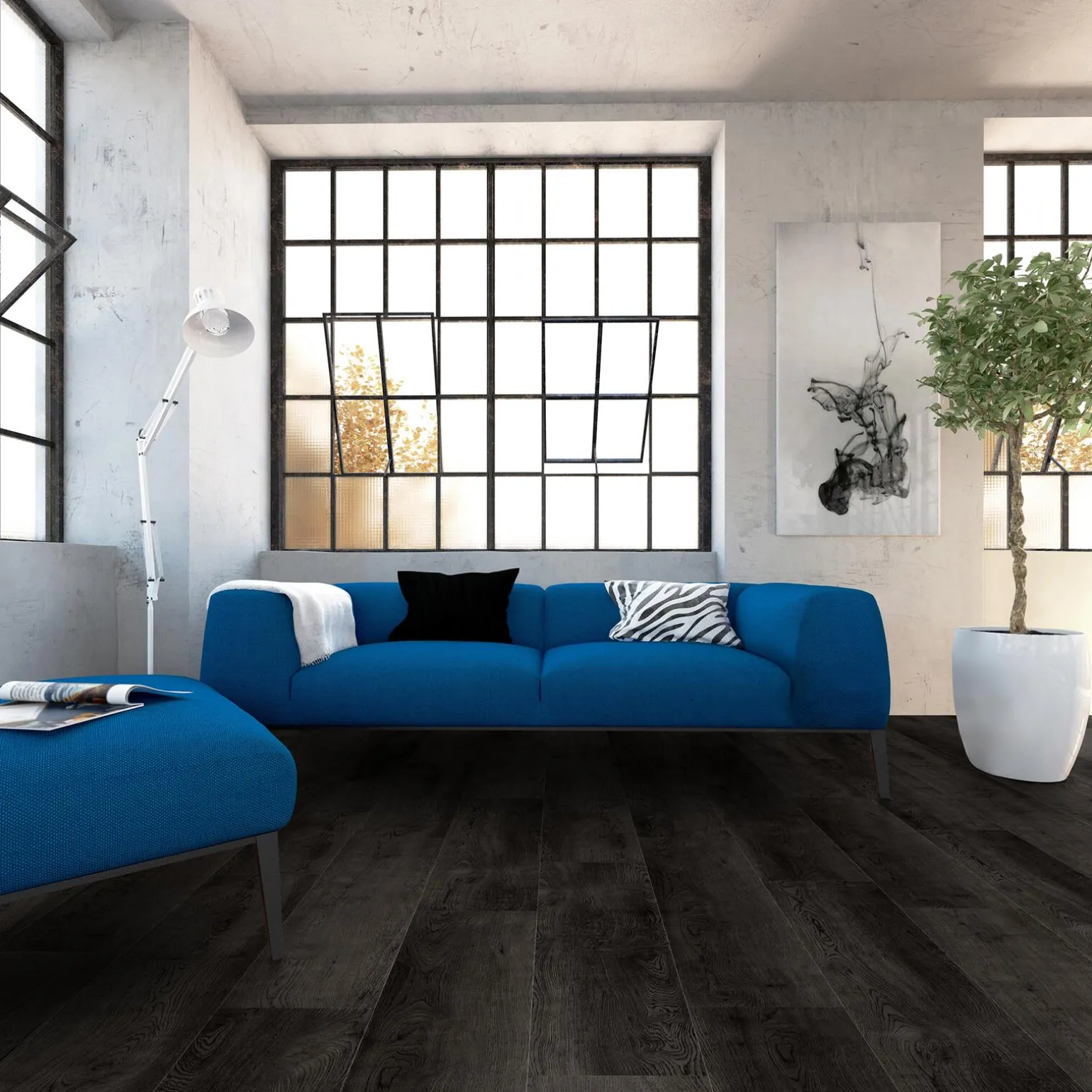 Gerflor Lame vinyle VIRTUO 55 CLIC SUNNY BLACK sunny black - 4MURS