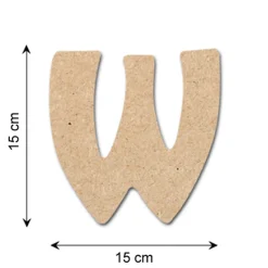 Gomille Décobois à peindre lettre W - 4MURS