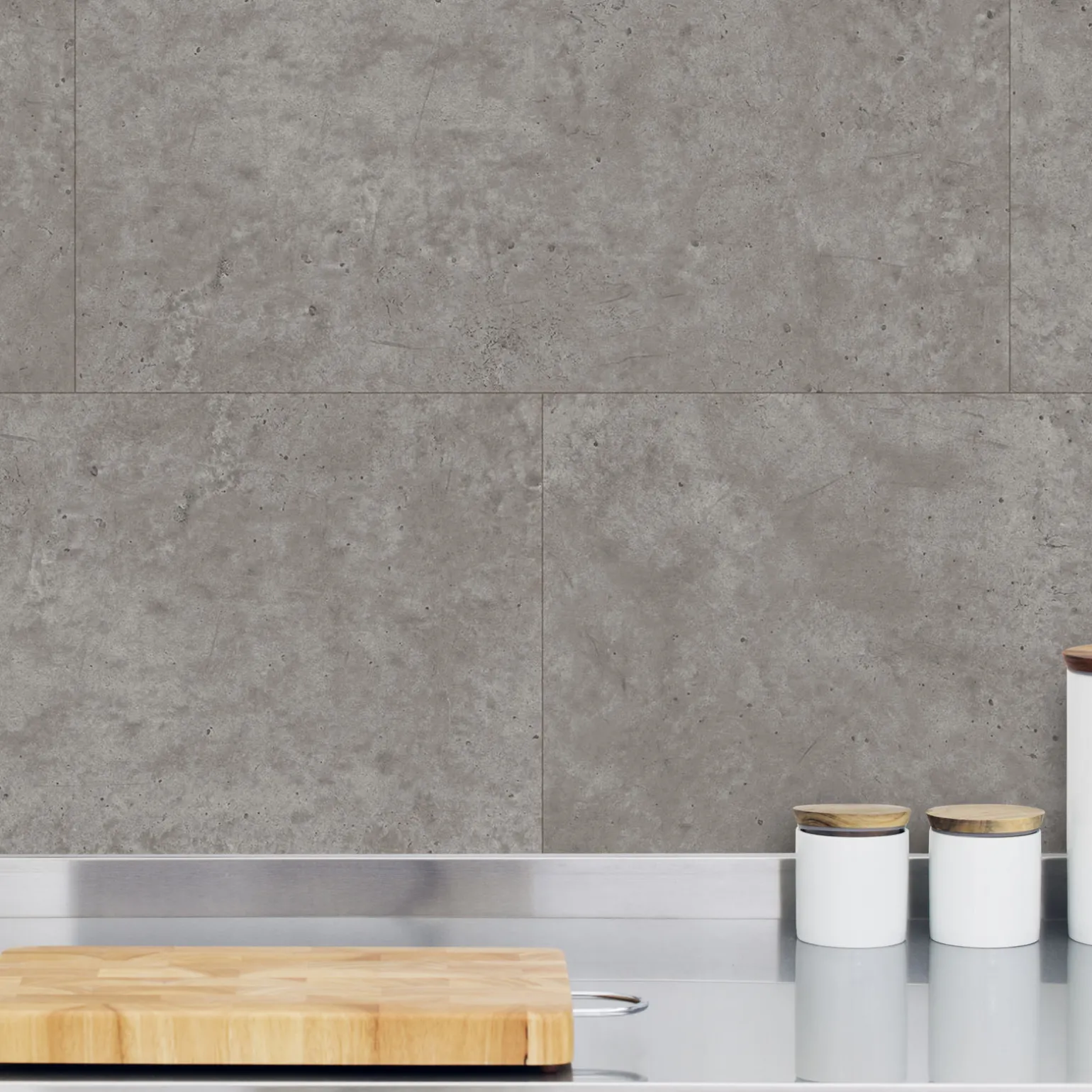 Grosfillex Revêtement à coller GX WALL+ GREY CONCRETE gris - 4MURS